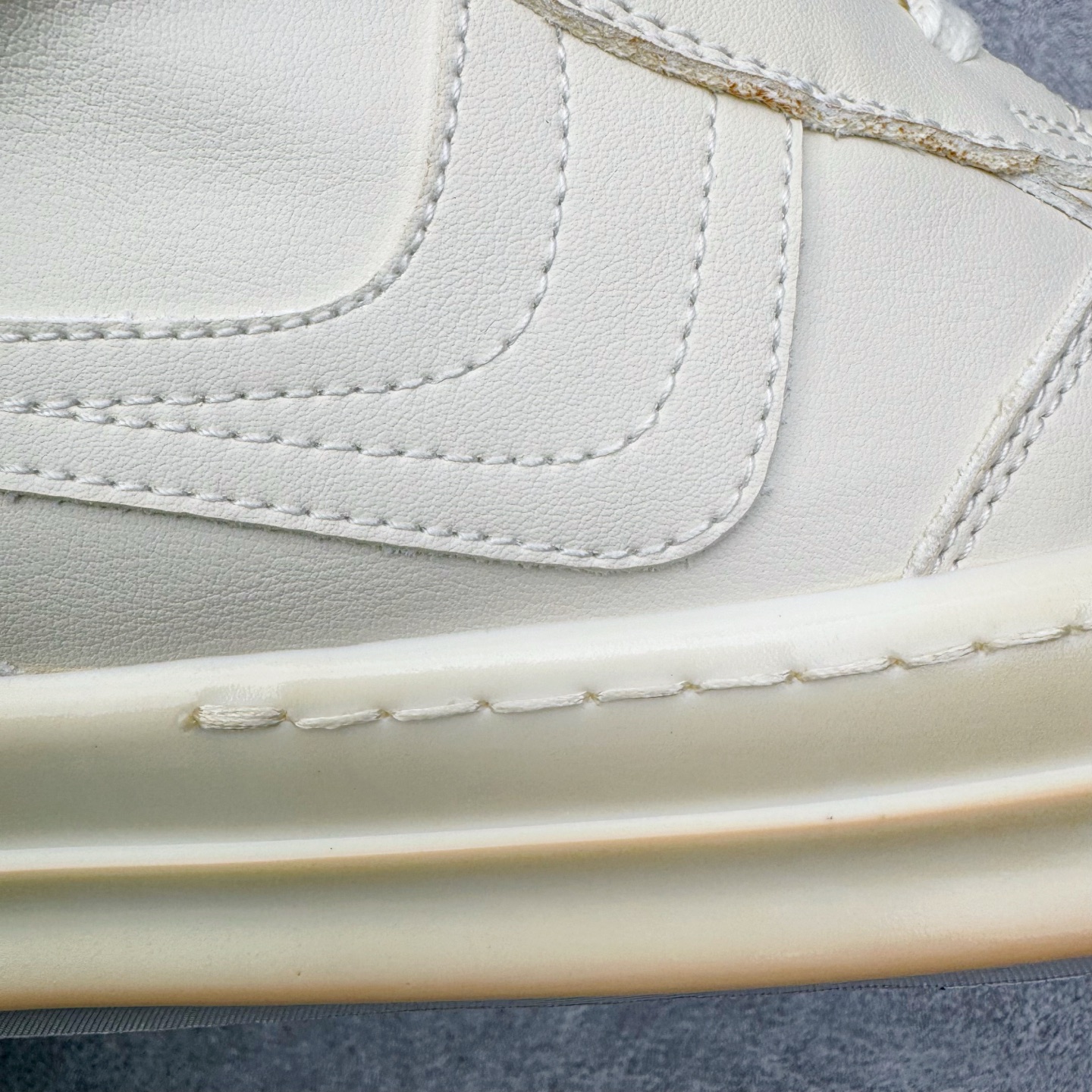 生胶底 RICK OWENS DRKSHDW RO 圆头 高筒  板鞋 休闲鞋 波鞋 男鞋 女鞋 拉链 帆布 白色  