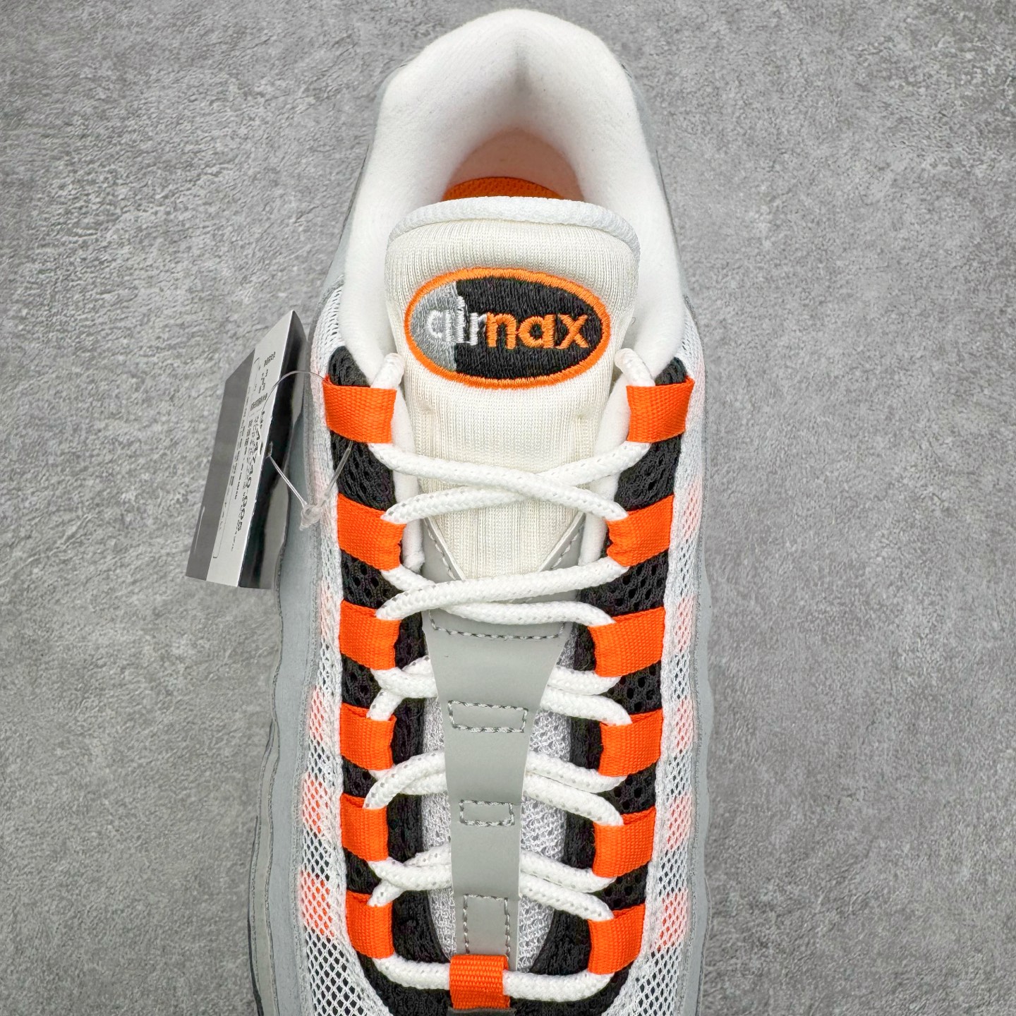 升级最终版 Corteiz Nike Air Max 95  低筒 网布防滑 运动鞋 休闲鞋 球鞋 男鞋 波鞋 灰橙 HM4740-005