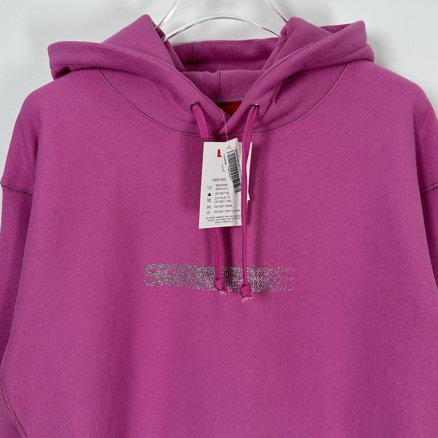 三色 Supreme 25 钻幻影卫衣 施华洛世奇 连帽  卫衣 纯色 男女同款  SUP-FW25-014