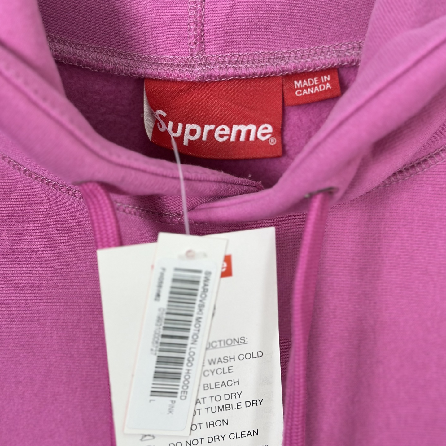 三色 Supreme 25 钻幻影卫衣 施华洛世奇 连帽  卫衣 纯色 男女同款  SUP-FW25-014