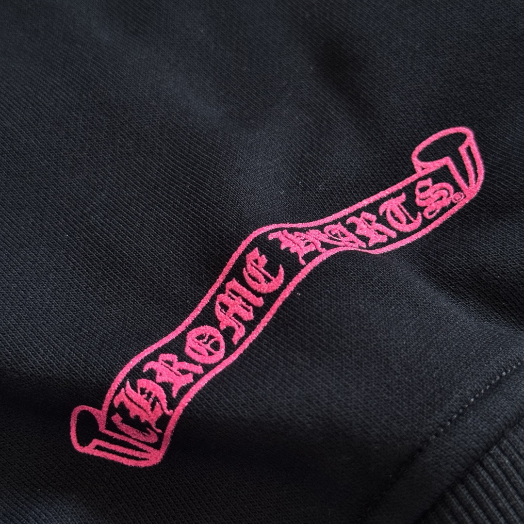 925纯银 Chrome Hearts 克罗心 水洗宝剑 外套 夹克 长袖 拉链黑红A5 CH-20251128 