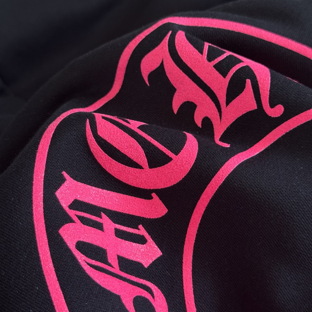 925纯银 Chrome Hearts 克罗心 水洗宝剑 外套 夹克 长袖 拉链黑红A5 CH-20251128 