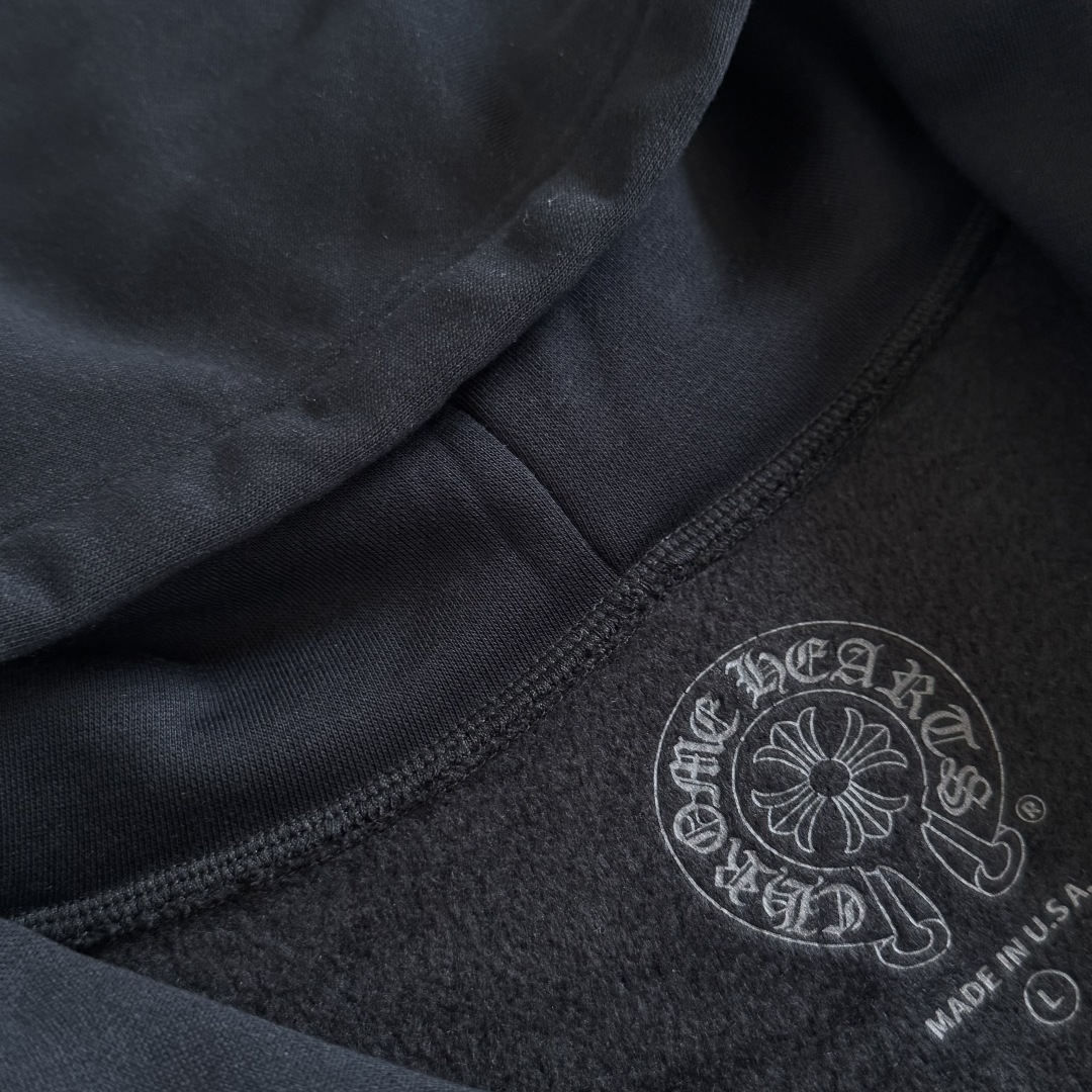 925纯银 Chrome Hearts 克罗心 水洗宝剑 外套 夹克 长袖 拉链黑红A5 CH-20251128 