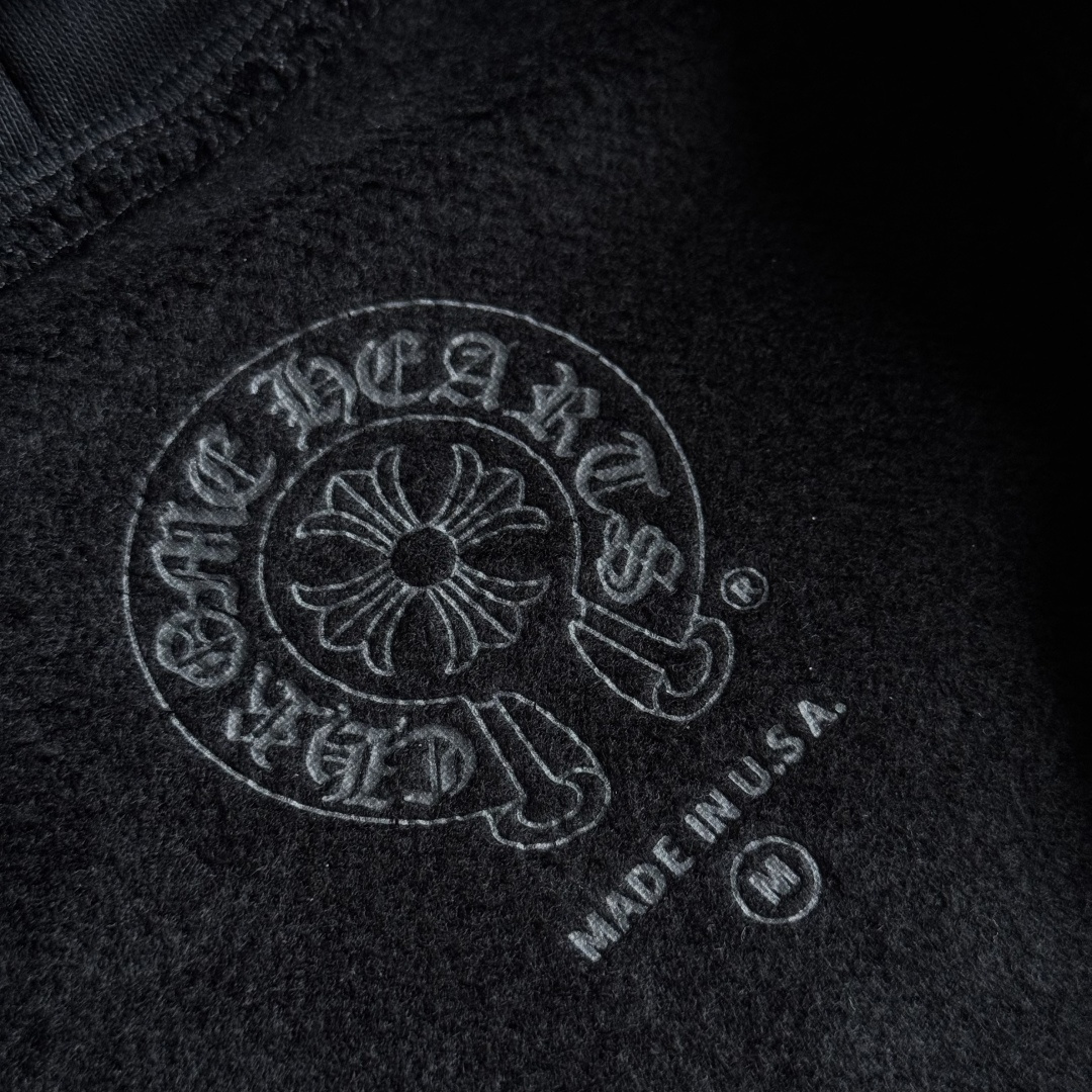 925纯银 Chrome Hearts DEADLY DOLL 克罗心 字母图案印花  宝剑 外套 夹克 长袖 拉链黑色A5 CH-04166512