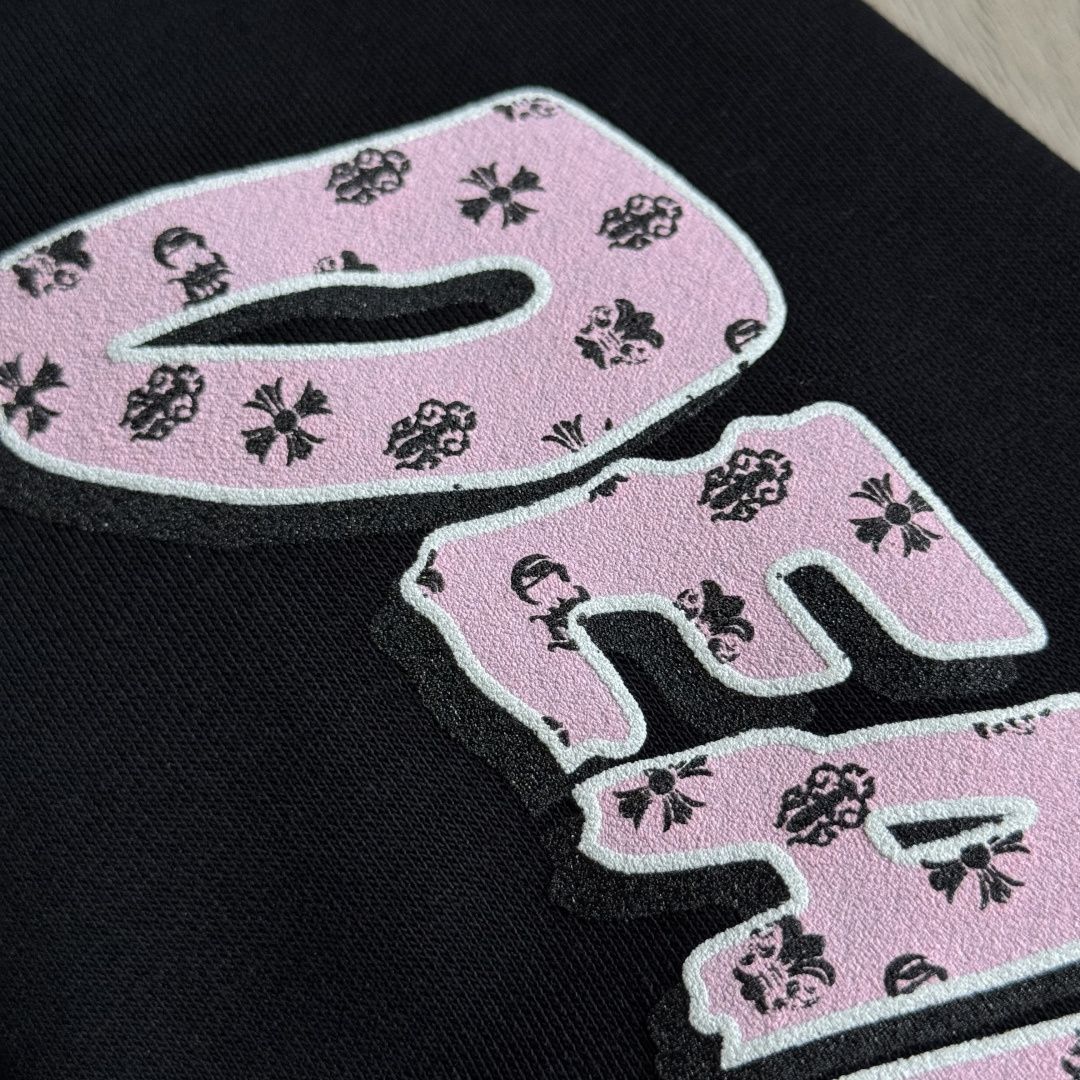 925纯银 Chrome Hearts DEADLY DOLL 克罗心 字母图案印花  宝剑 外套 夹克 长袖 拉链黑色A5 CH-04166512