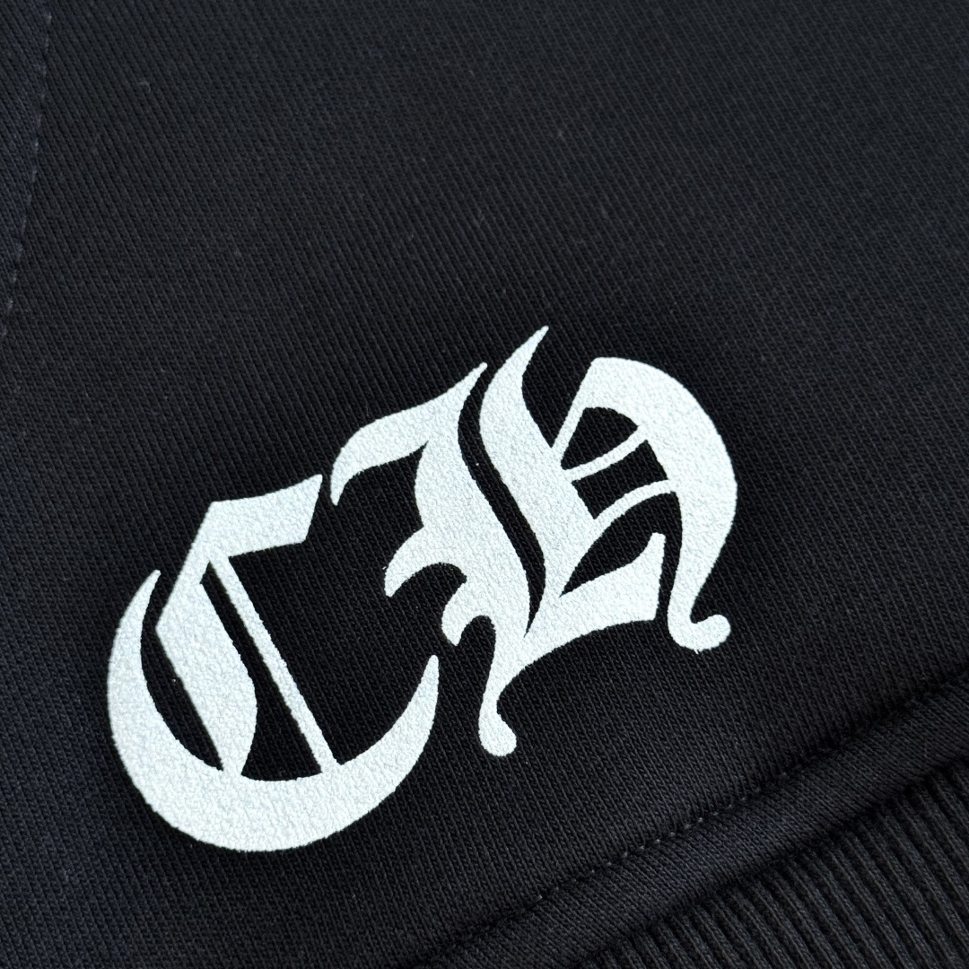 925纯银 Chrome Hearts  克罗心 字母图案印花  宝剑 外套 夹克 长袖 拉链黑蓝A5