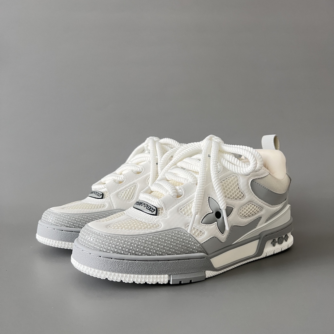 Louis Vuitton SKATE  LV 路易威登 面包鞋 低筒 休闲鞋 板鞋 运动鞋 男鞋 女鞋 波鞋C0  白色 1AHOEX