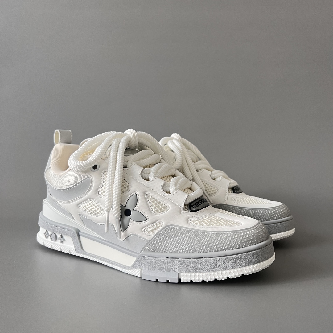 Louis Vuitton SKATE  LV 路易威登 面包鞋 低筒 休闲鞋 板鞋 运动鞋 男鞋 女鞋 波鞋C0  白色 1AHOEX