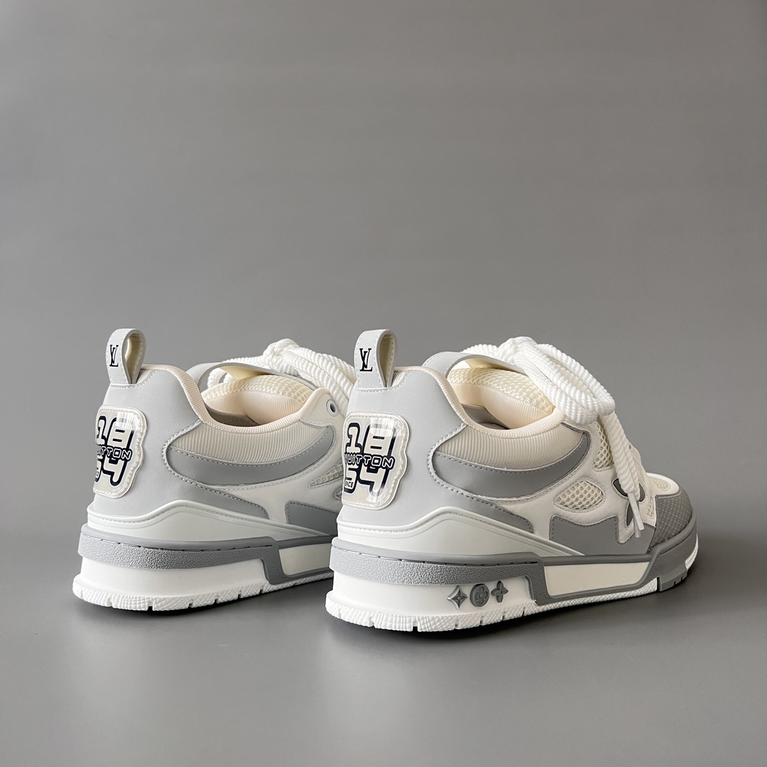 Louis Vuitton SKATE  LV 路易威登 面包鞋 低筒 休闲鞋 板鞋 运动鞋 男鞋 女鞋 波鞋C0  白色 1AHOEX