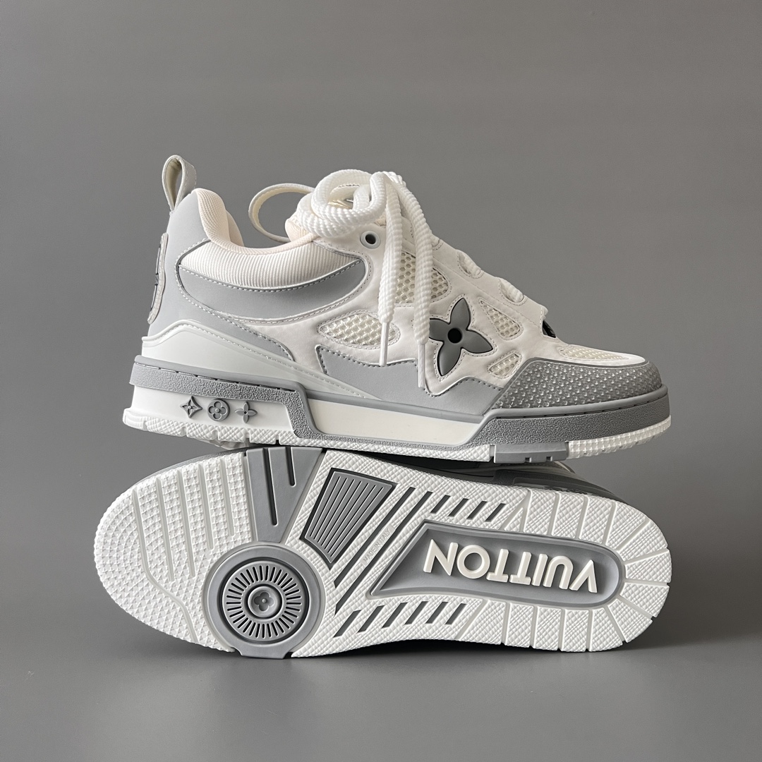 Louis Vuitton SKATE  LV 路易威登 面包鞋 低筒 休闲鞋 板鞋 运动鞋 男鞋 女鞋 波鞋C0  白色 1AHOEX