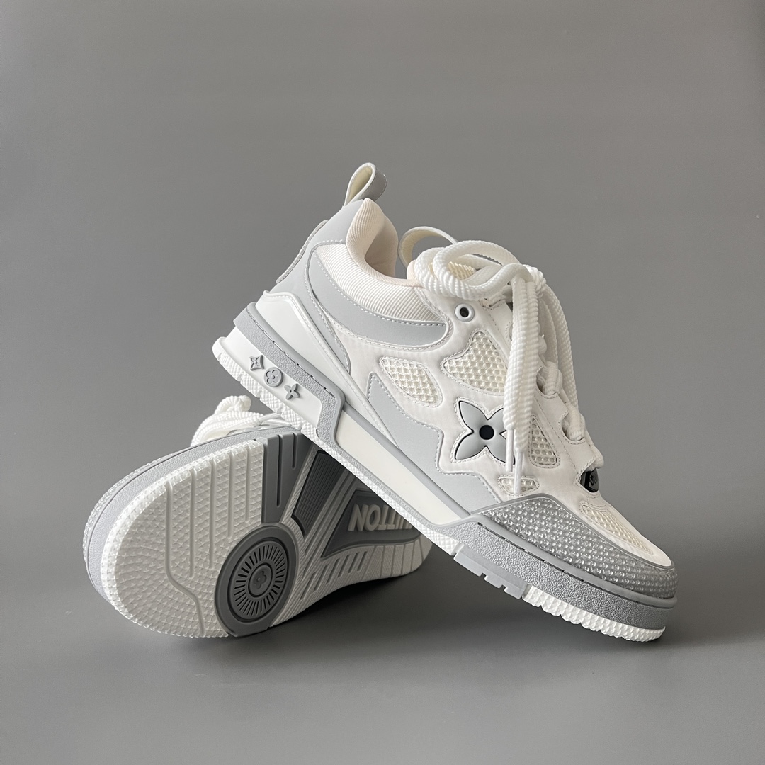 Louis Vuitton SKATE  LV 路易威登 面包鞋 低筒 休闲鞋 板鞋 运动鞋 男鞋 女鞋 波鞋C0  白色 1AHOEX