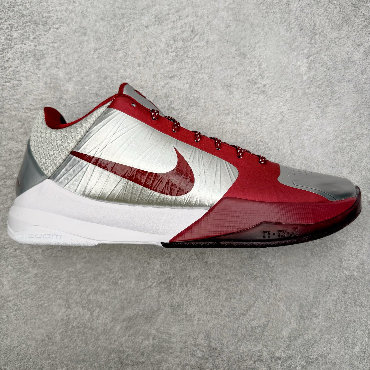 S2 Kobe5  科比 5  前掌气垫 后掌EVA 籃球鞋 球鞋 實戰鞋  真碳板  波鞋  高中母校 银红 IM0557-001