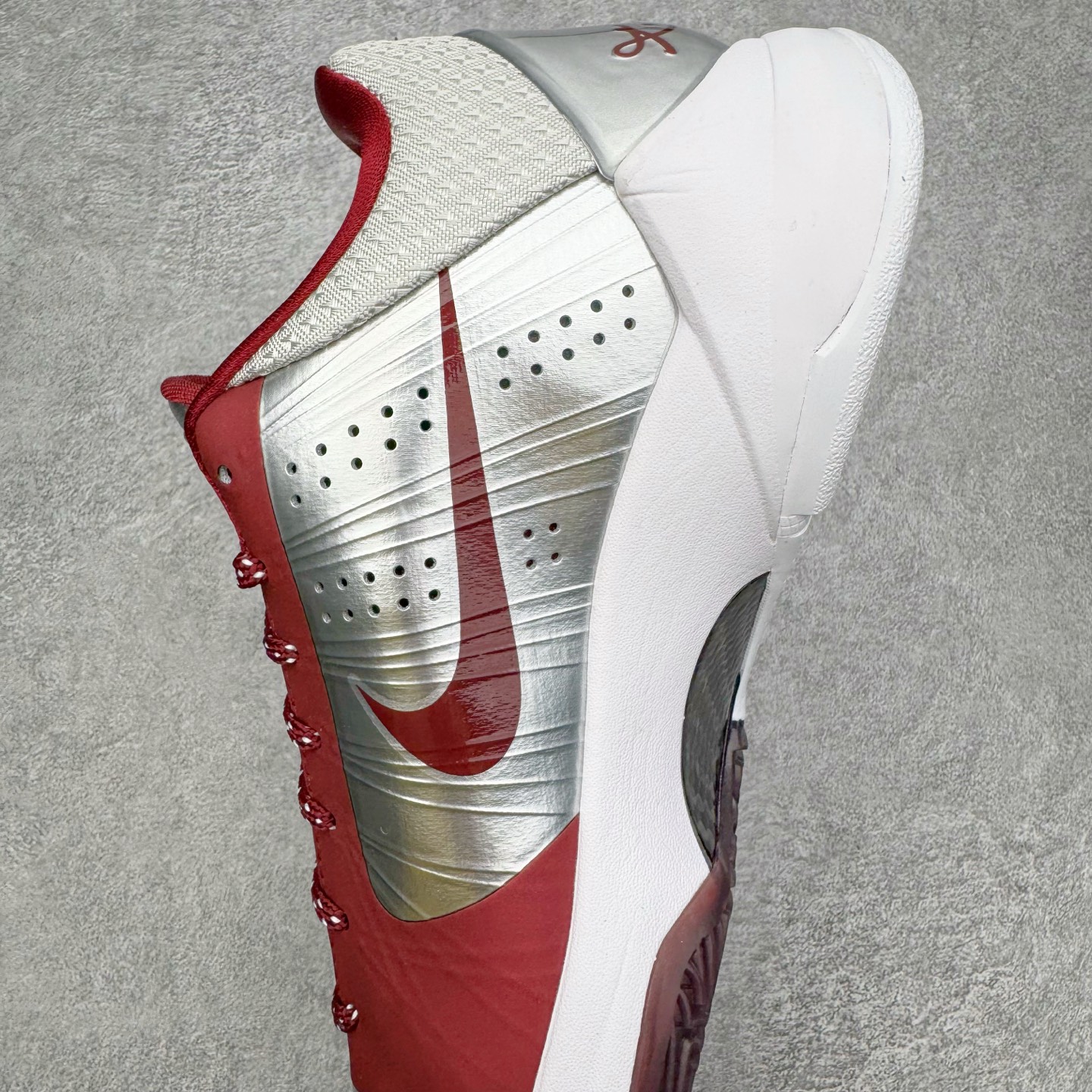 S2 Kobe5  科比 5  前掌气垫 后掌EVA 籃球鞋 球鞋 實戰鞋  真碳板  波鞋  高中母校 银红 IM0557-001