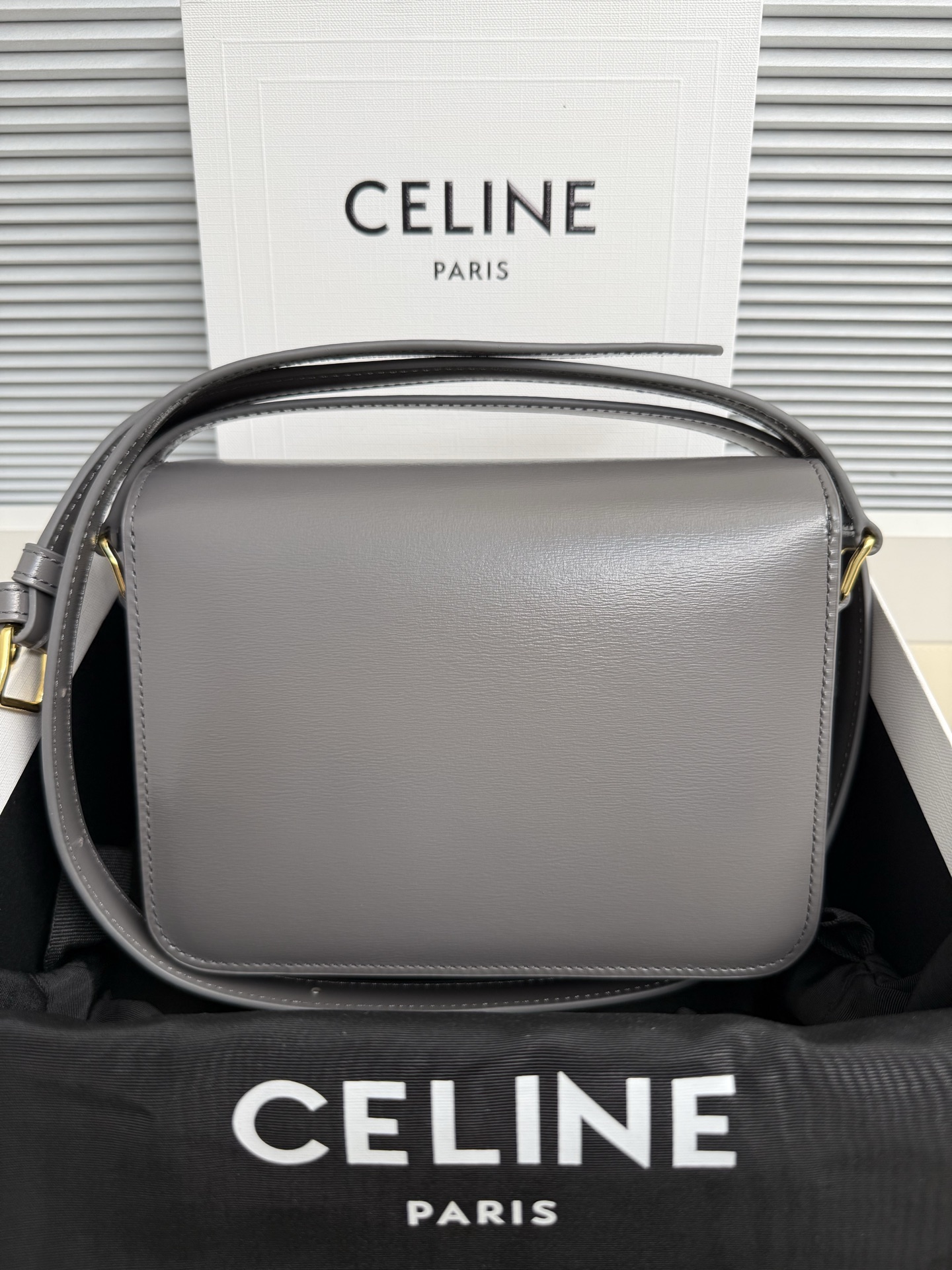 CELINE Luggage 赛琳 托特包 手提包 单肩包 斜挎包 灰色 188423BF4-10BL