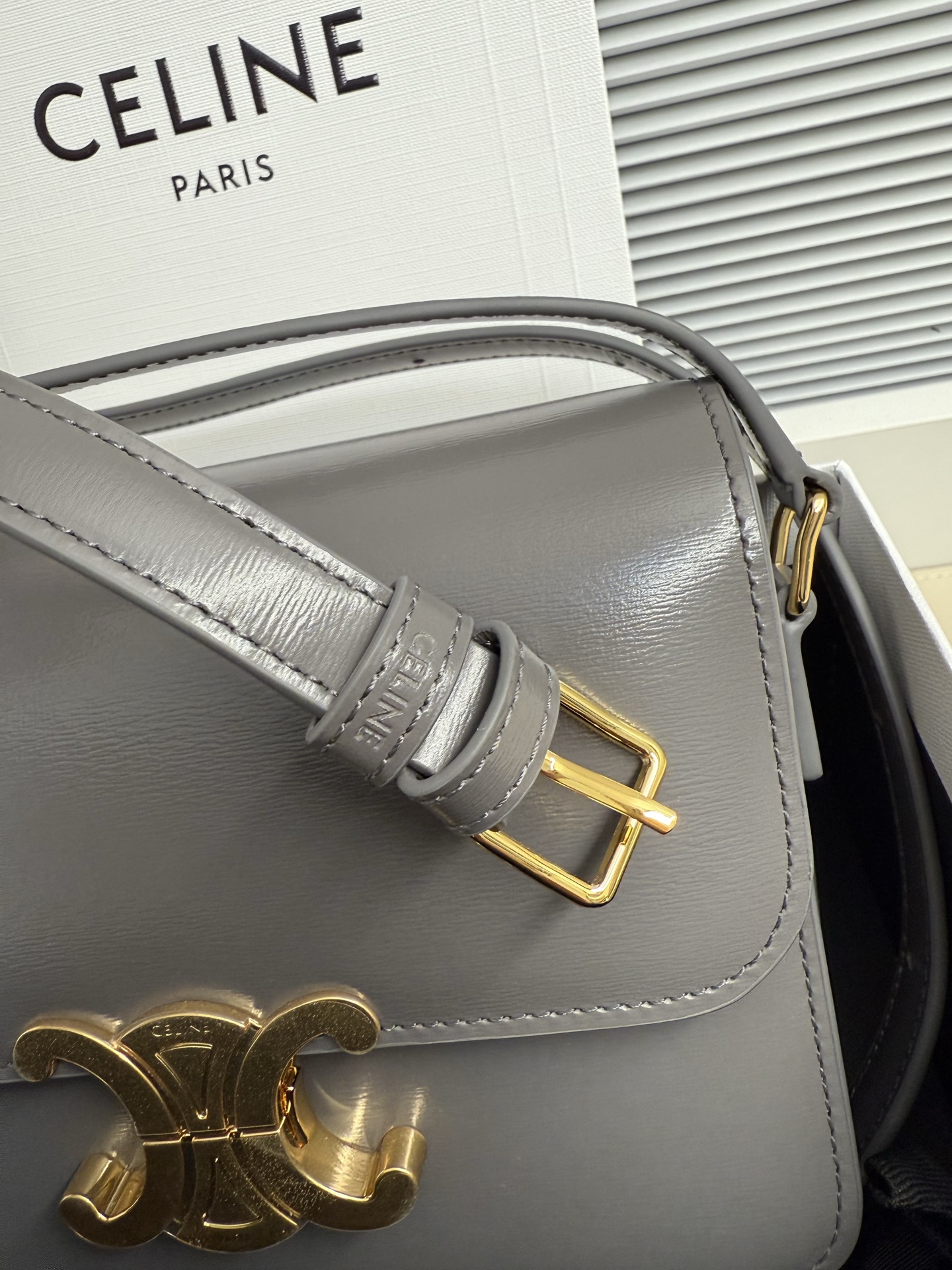 CELINE Luggage 赛琳 托特包 手提包 单肩包 斜挎包 灰色 188423BF4-10BL