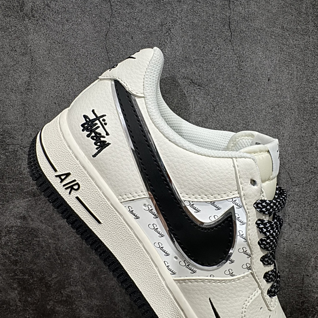 Stussy Air Force 1 Low  斯图西 低筒 空军一号 休闲鞋 板鞋 男鞋 女鞋  米黑英文银边 XZ3328-506