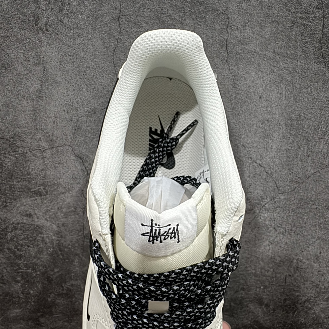 Stussy Air Force 1 Low  斯图西 低筒 空军一号 休闲鞋 板鞋 男鞋 女鞋  米黑英文银边 XZ3328-506