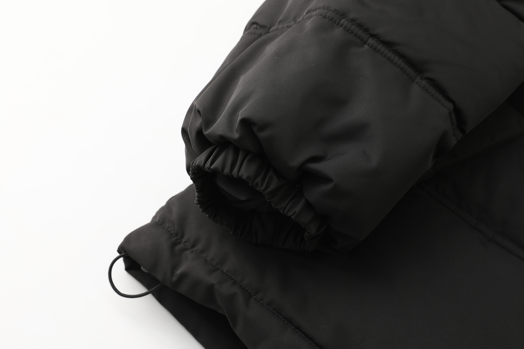 Supreme 25FW LEATHER YOKE PUFFER JACKET 皮革拼接  羽绒  拼色 凤搂 男女同款 