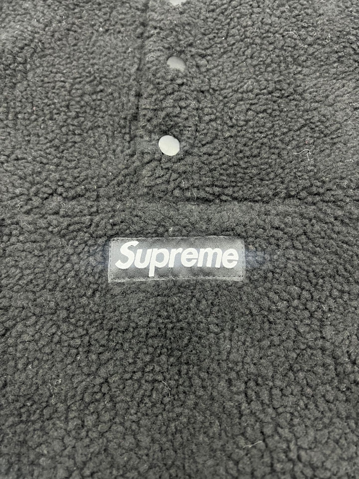 Supreme POLARTEC 联名款 FW25 WEEK8 Polartec Shearling Reversible Pullover 双面穿羊羔毛半拉链套头外套  凤搂 男女同款 黑色 绿色 粉色 树枝迷彩