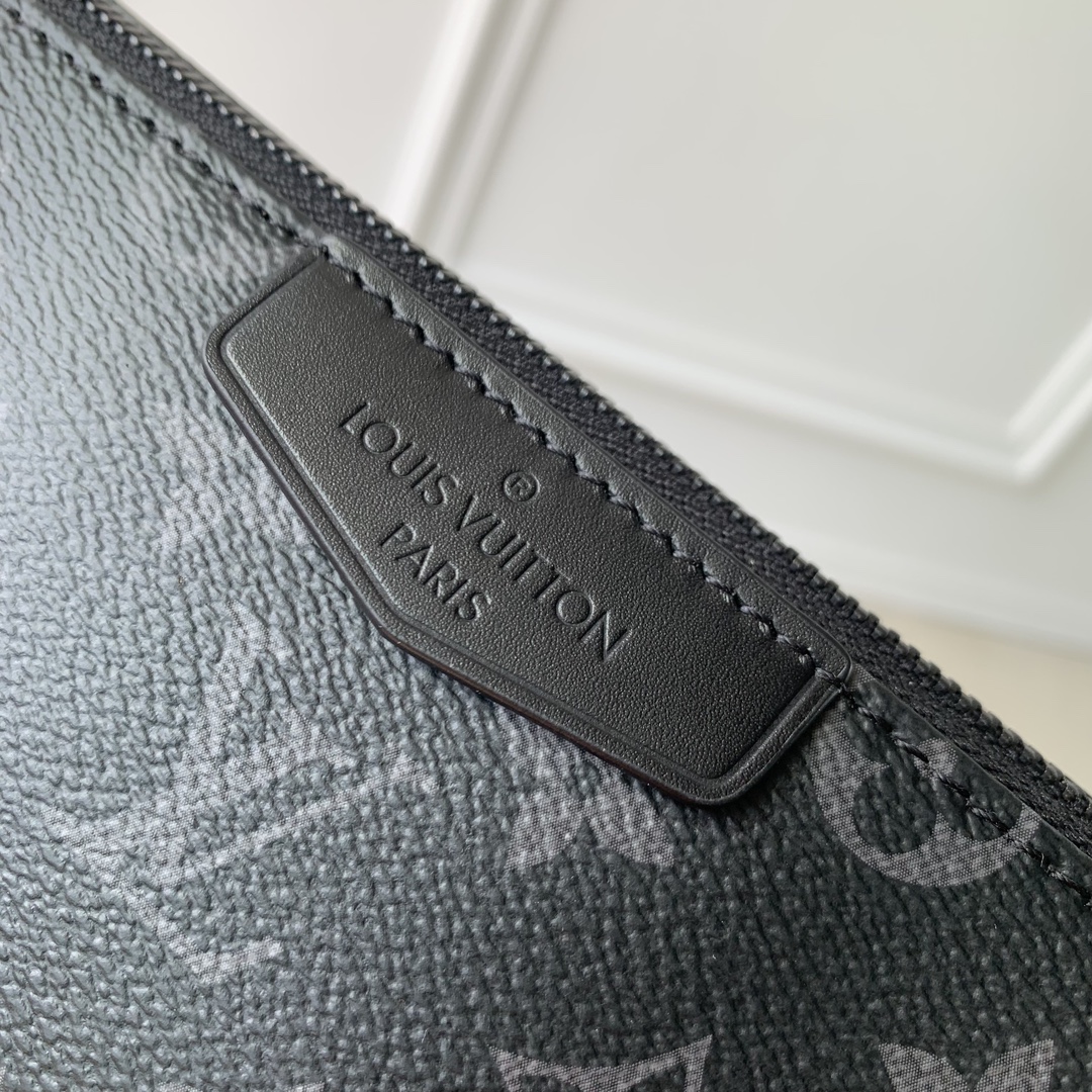 LOUIS VUITTON 路易威登 LV POCHETTE ACCESSOIRES  LV  字母微标 可拆卸肩带 皮革饰 斜挎包 单肩包F0  黑色 M11741