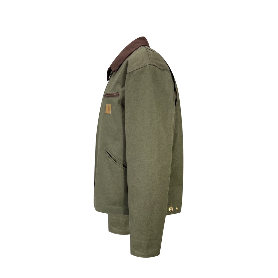 皮标宽松 Carhartt 卡哈特 J97 JACKET 工装经典款底特律帆布毛 毯衬里 翻领夹克 男女同款 （水洗） 