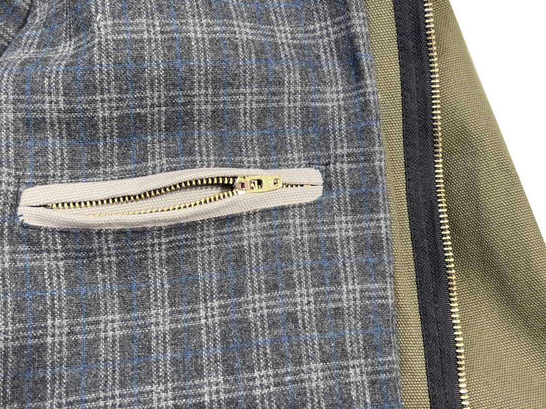 皮标宽松 Carhartt 卡哈特 J97 JACKET 工装经典款底特律帆布毛 毯衬里 翻领夹克 男女同款 （水洗） 