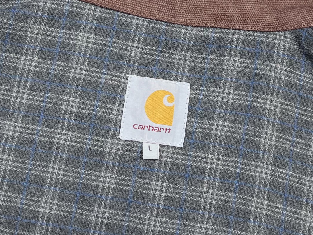 皮标宽松 Carhartt 卡哈特 J97 JACKET 工装经典款底特律帆布毛 毯衬里 翻领夹克 男女同款 （水洗） 