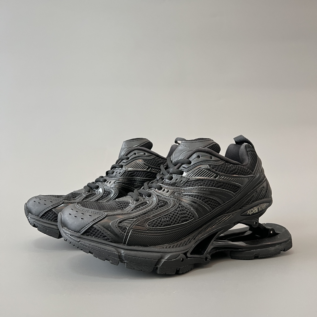 Balenciaga 巴黎世家X-Pander 网布 系带 做旧 低筒 老爹鞋 运动 复古板鞋 休闲鞋 男鞋 女鞋 黑色高跟