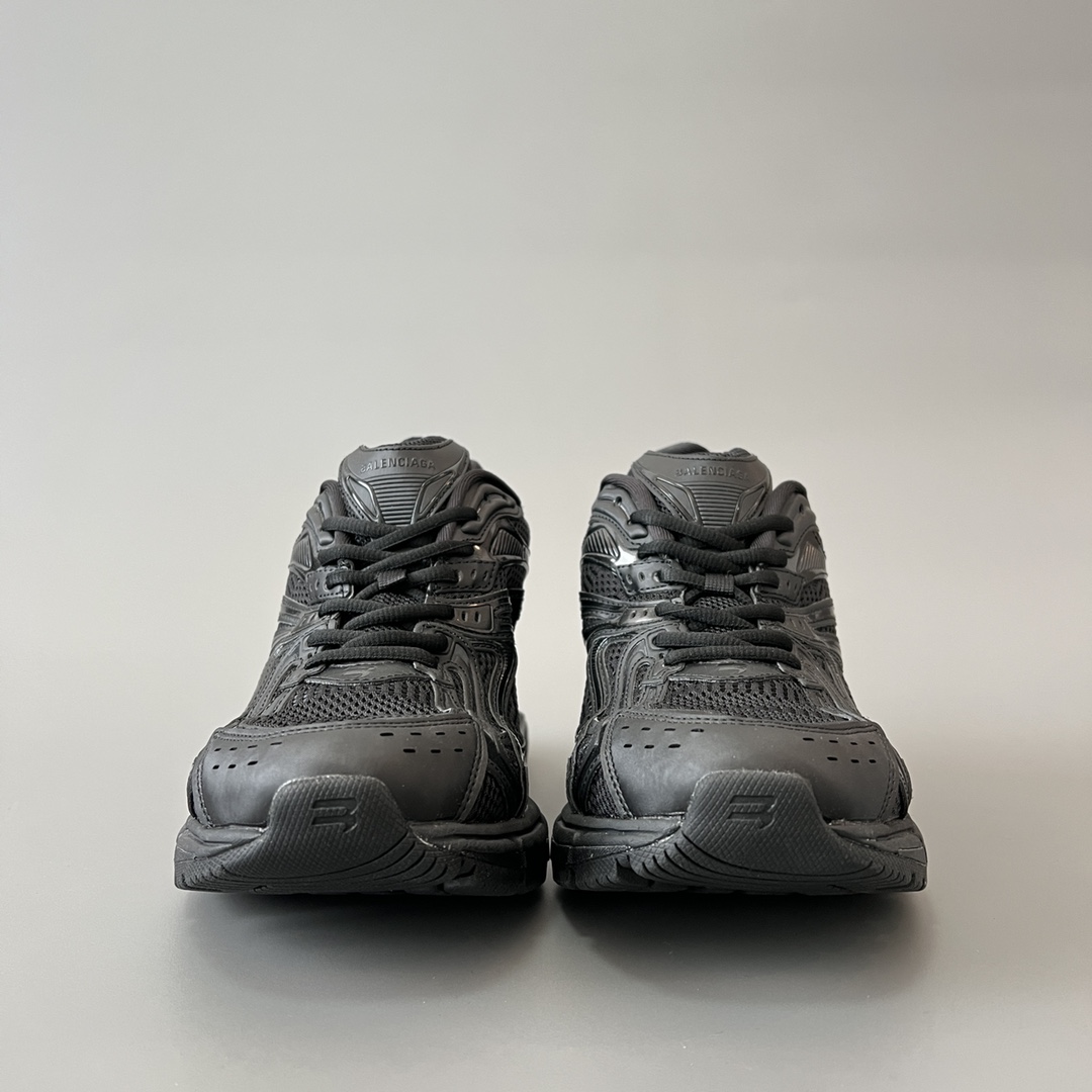 Balenciaga 巴黎世家X-Pander 网布 系带 做旧 低筒 老爹鞋 运动 复古板鞋 休闲鞋 男鞋 女鞋 黑色高跟