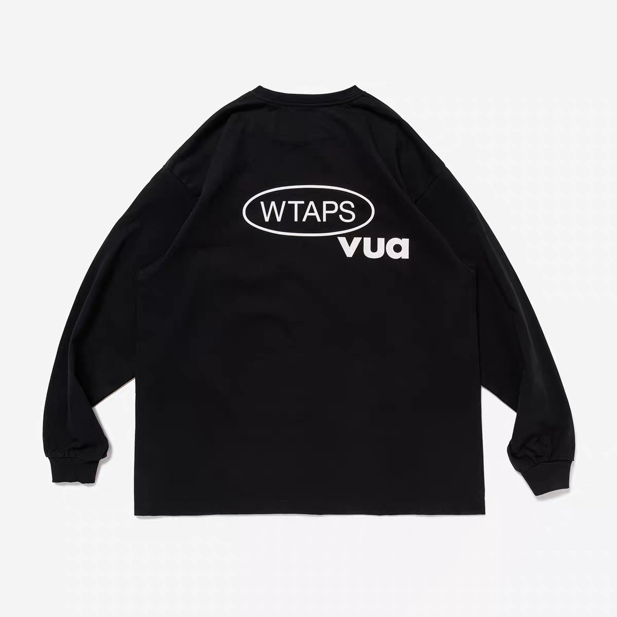 WTAPS DOT SIGHT LS COTTON 略宽廓形长袖T恤 黑色 白色 灰色 A5 
