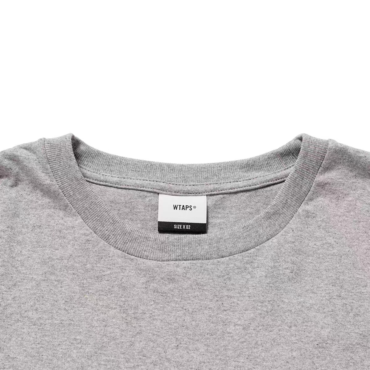 WTAPS DOT SIGHT LS COTTON 略宽廓形长袖T恤 黑色 白色 灰色 A5 