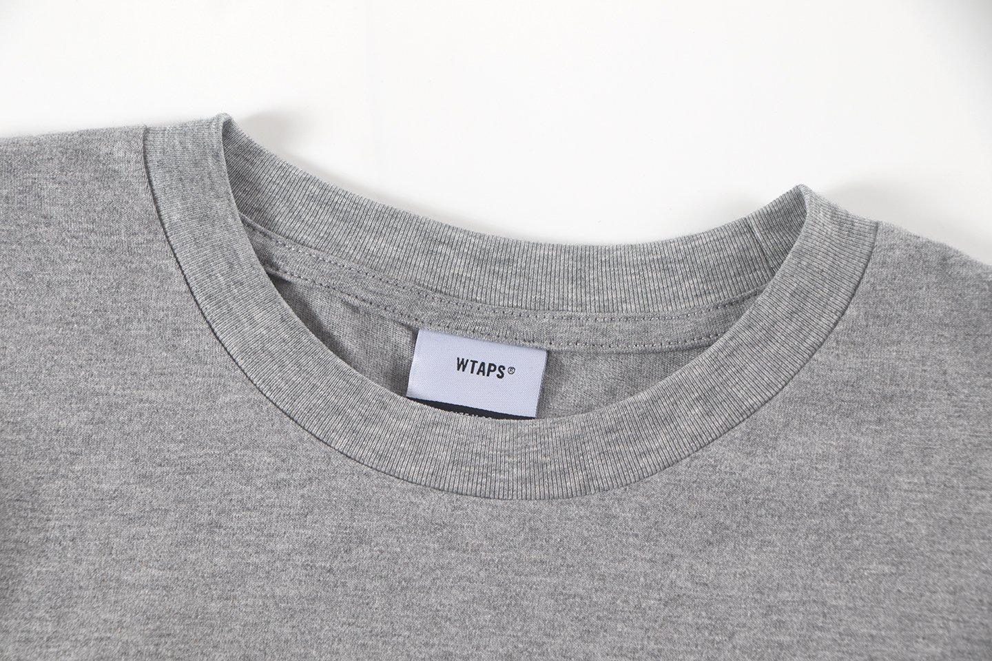 WTAPS DOT SIGHT LS COTTON 略宽廓形长袖T恤 黑色 白色 灰色 A5 