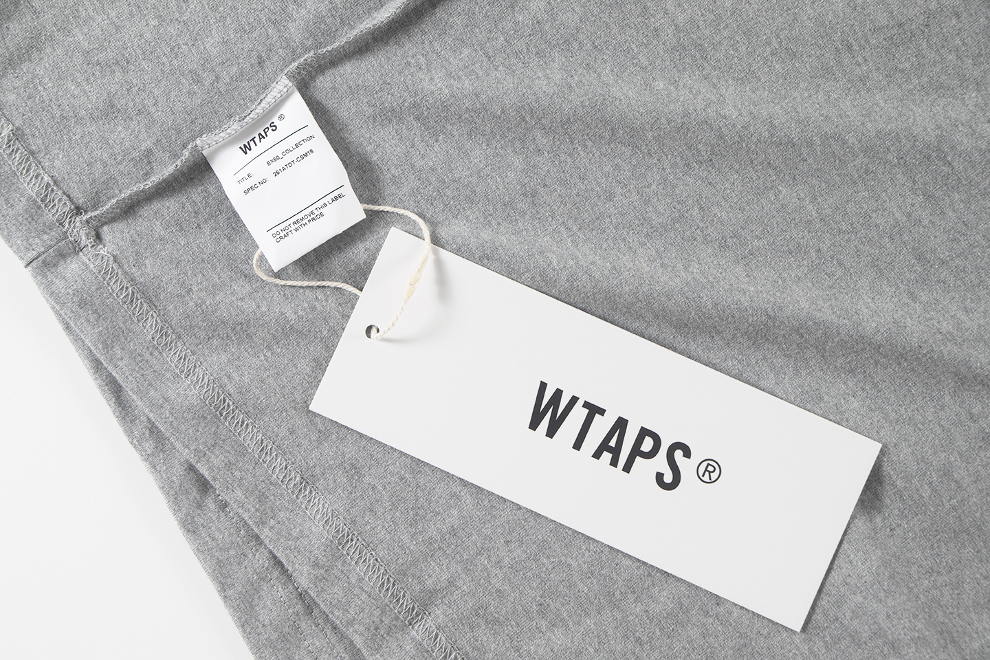 WTAPS DOT SIGHT LS COTTON 略宽廓形长袖T恤 黑色 白色 灰色 A5 