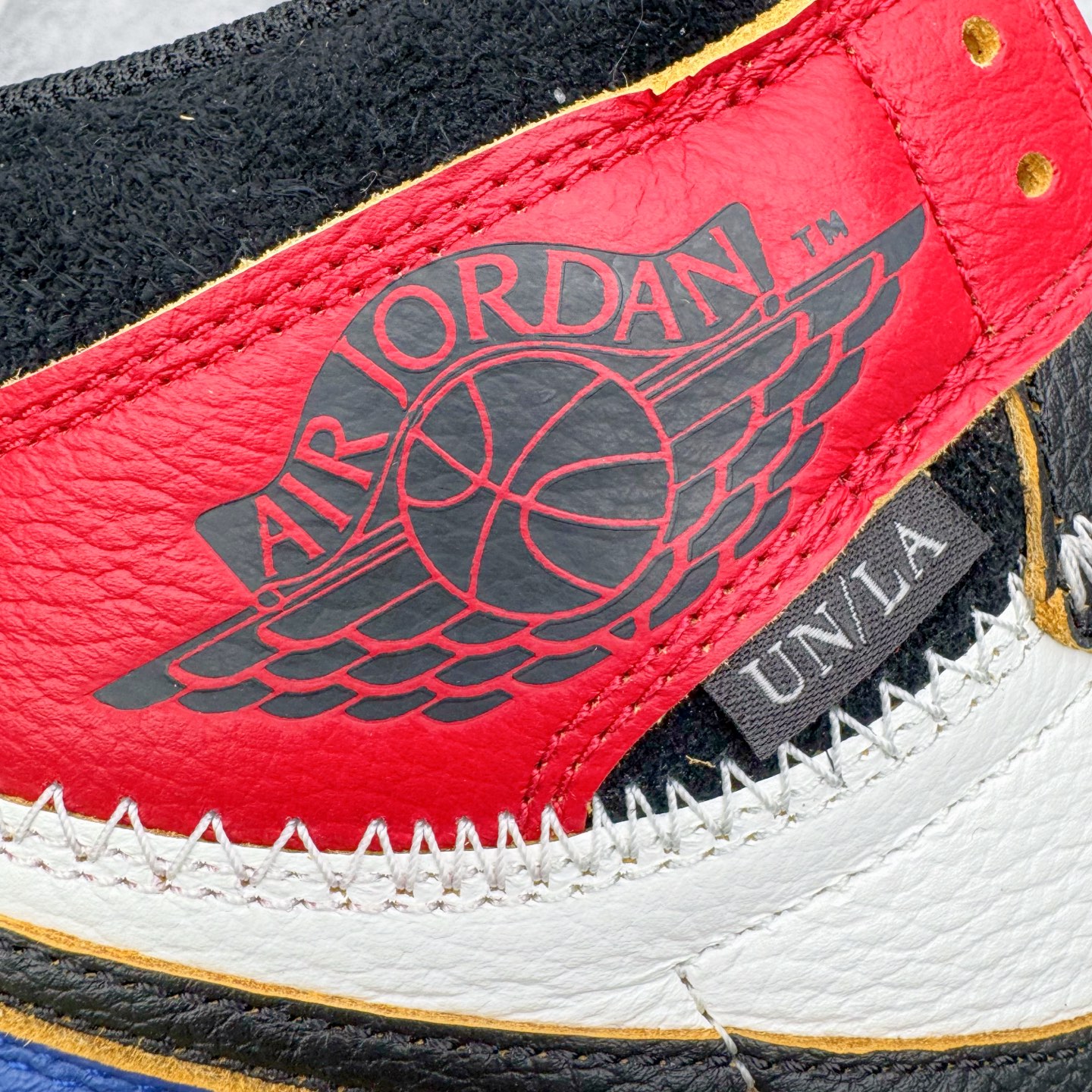 Union LA x Fragment Design x Air Jordan Retro High NRG  AJ1   高筒 球鞋 休閒鞋 板鞋 波鞋 潮鞋 男鞋女鞋 接灰 闪电白蓝红 IO7847-002