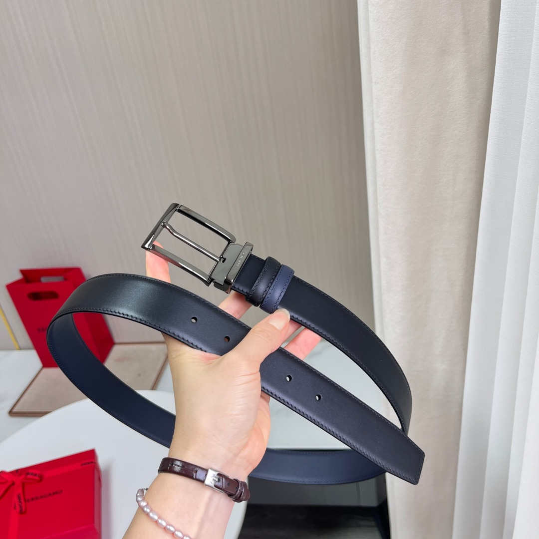 Ferragamo 菲拉格慕 男士 头层皮 皮带 