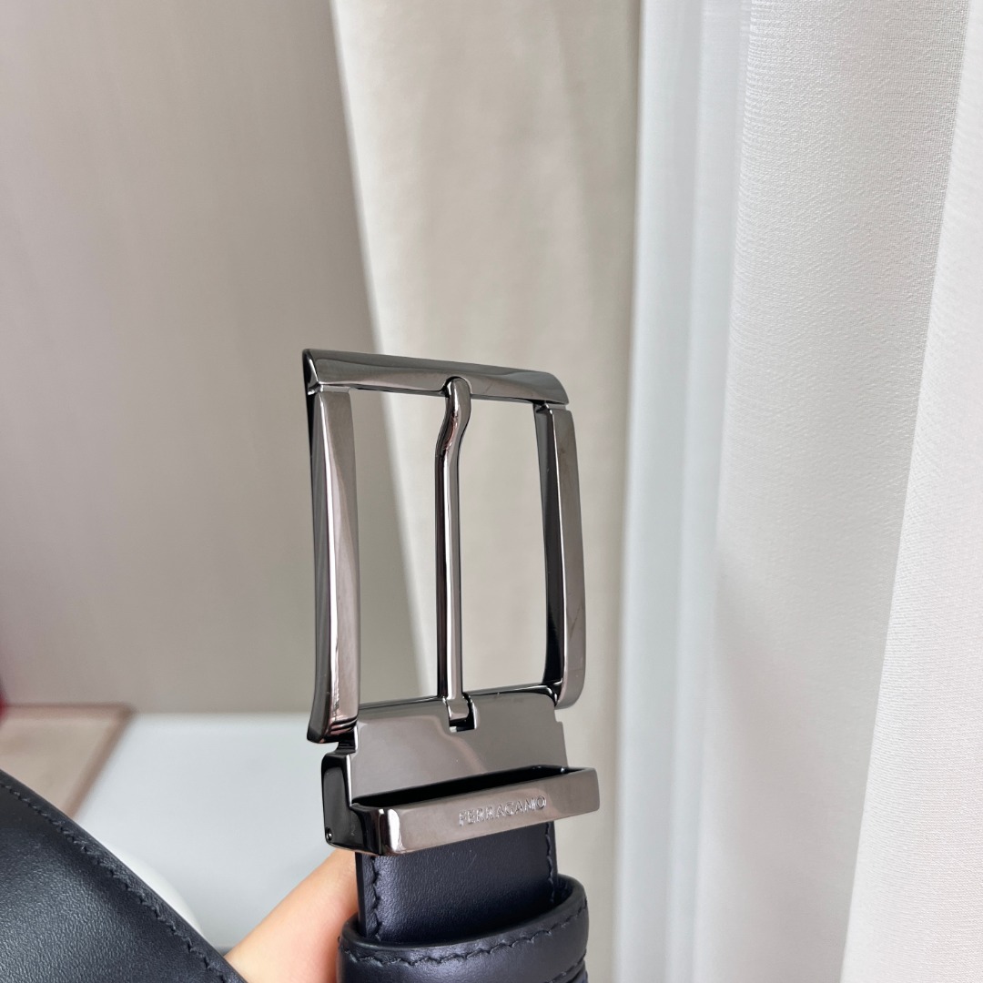 Ferragamo 菲拉格慕 男士 头层皮 皮带 