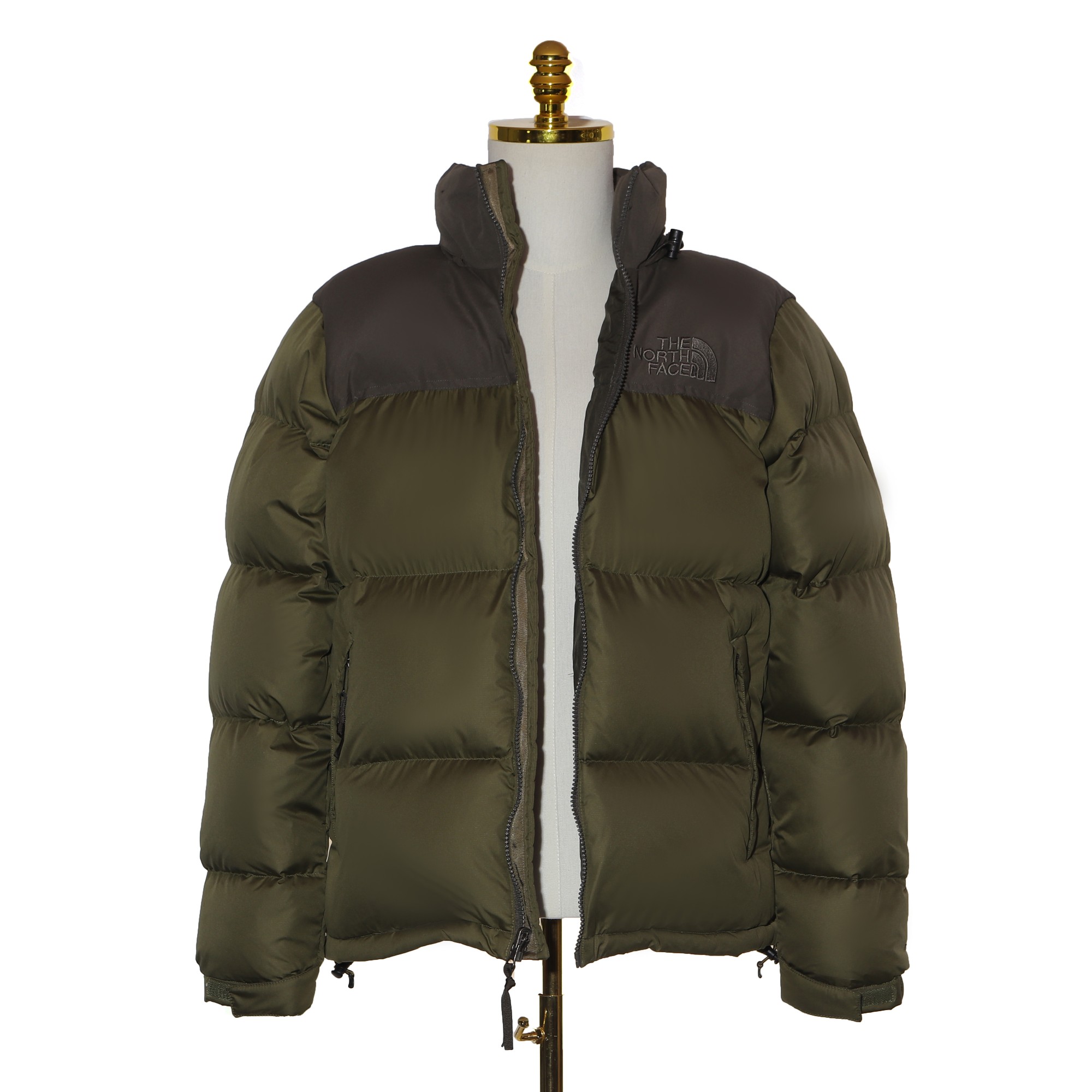 升级版 The North Face 1996  防水 防風 保暖長袖 外套 風摟 男款 女款 600羽绒 灰绿