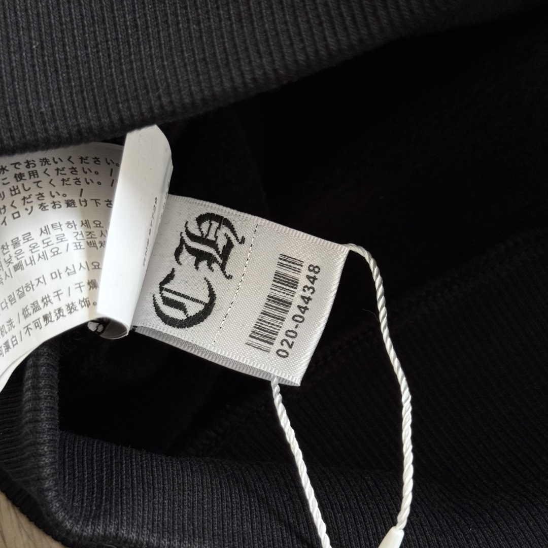 Chrome Hearts 克罗心 经典 印花 拉链卫衣 外套 长袖 男女同款 黑色 彩色花臂 马蹄  A5  