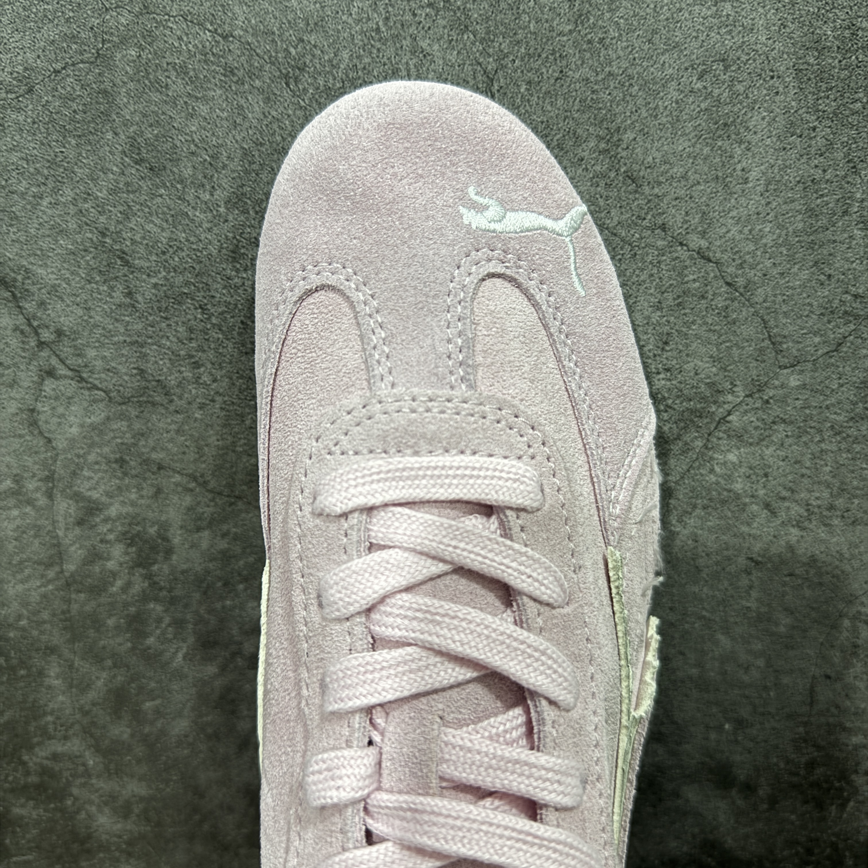 Balenciaga The Open Product x Puma Speedcat  低筒 做旧 系带 二层绒面皮防滑耐磨 低筒 舒适时尚 赛车 跑步鞋 休闲鞋 波鞋  粉色406519 07