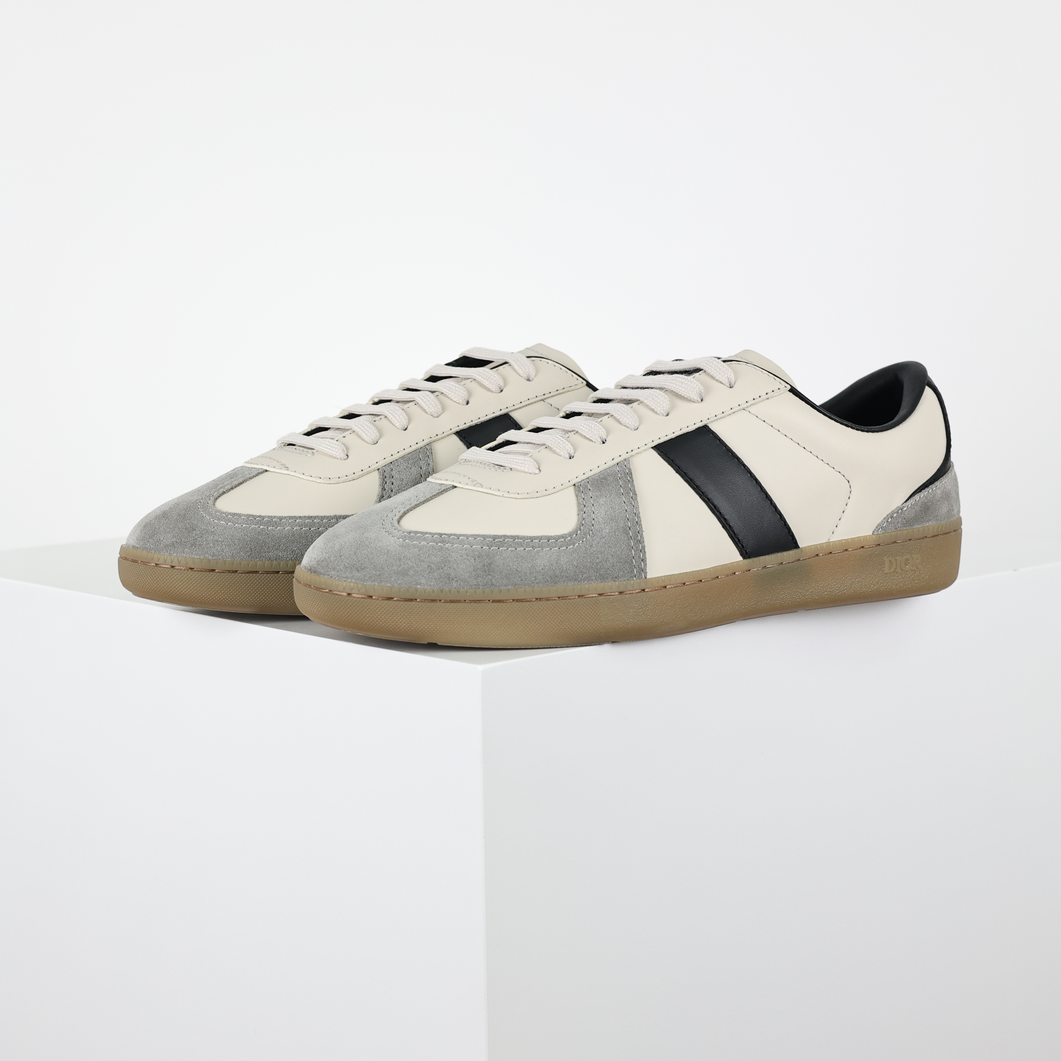 Dior 迪奥 B01 低筒 牛皮 休闲鞋 帆布鞋 运动鞋 板鞋 男鞋 女鞋 德训C0 灰色 3SN328ZRH_H069