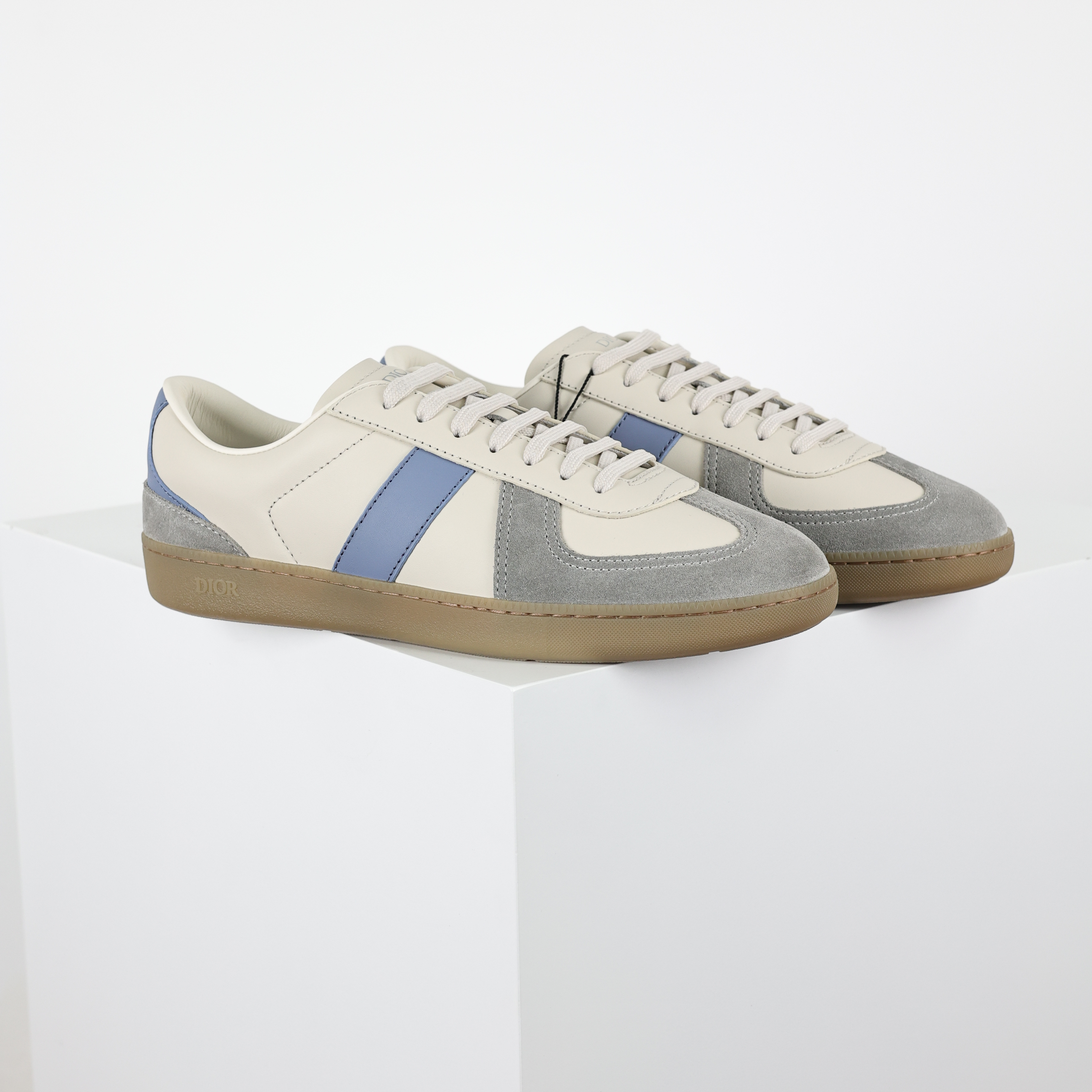 Dior 迪奥 B01 低筒 牛皮 休闲鞋 帆布鞋 运动鞋 板鞋 男鞋 女鞋 德训C0 白蓝 3SN328ZRH_H009