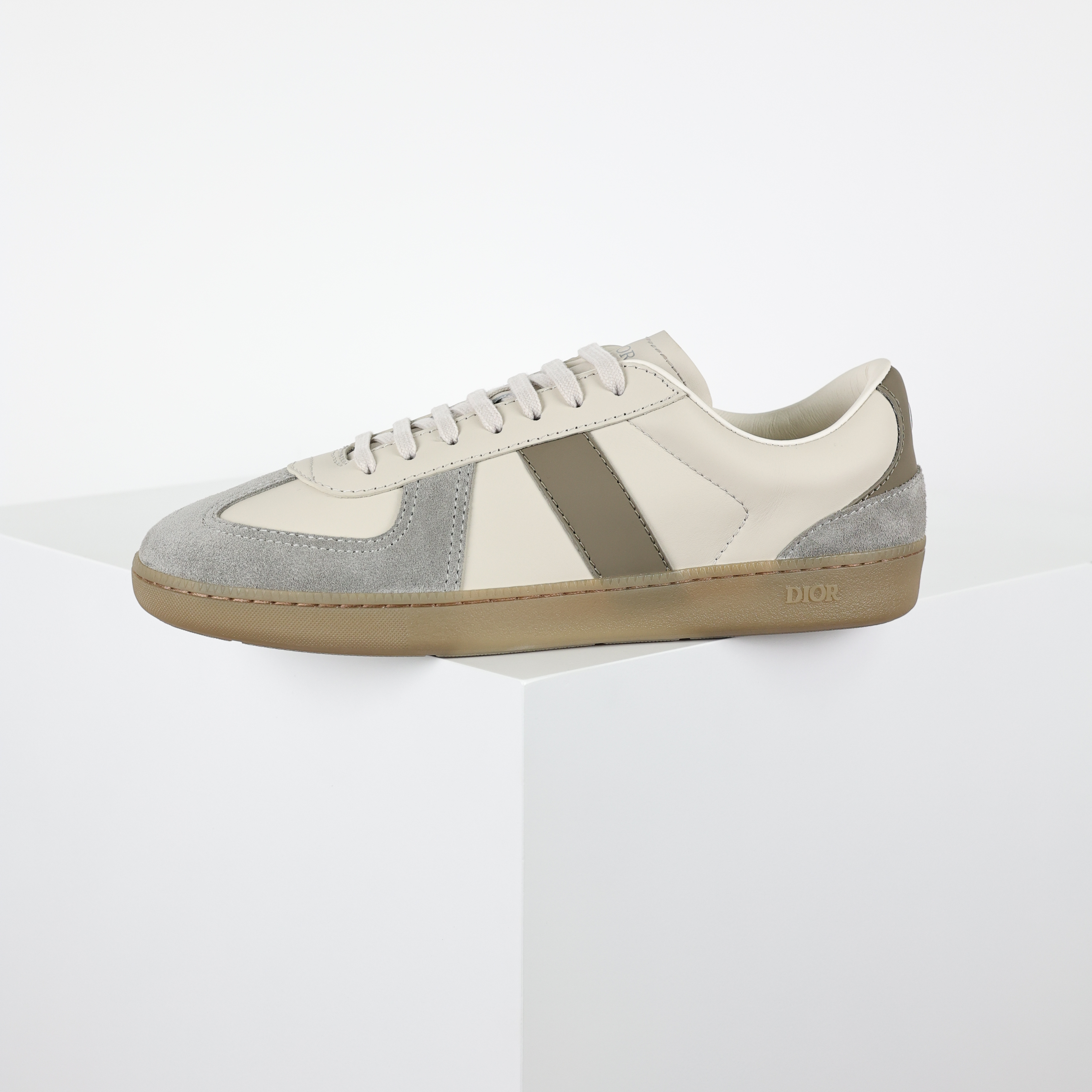 Dior 迪奥 B01 低筒 牛皮 休闲鞋 帆布鞋 运动鞋 板鞋 男鞋 女鞋 德训C0 白灰棕 3SN328ZRH_H008