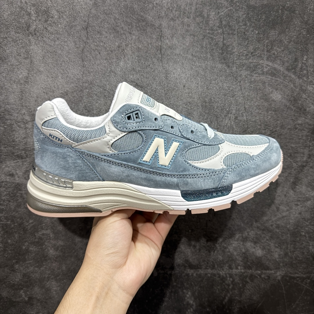 新版  Kith New Balance 992 低筒 复古跑鞋 休闲鞋 运动鞋 男鞋 女鞋 天蓝  U992KT