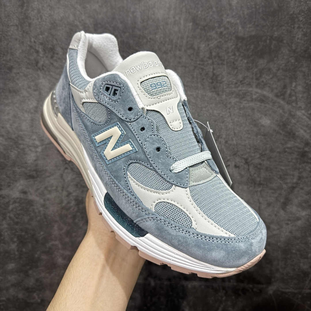 新版  Kith New Balance 992 低筒 复古跑鞋 休闲鞋 运动鞋 男鞋 女鞋 天蓝  U992KT