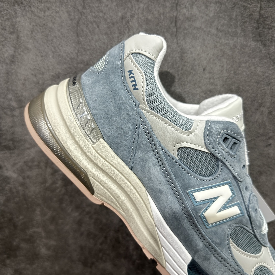 新版  Kith New Balance 992 低筒 复古跑鞋 休闲鞋 运动鞋 男鞋 女鞋 天蓝  U992KT