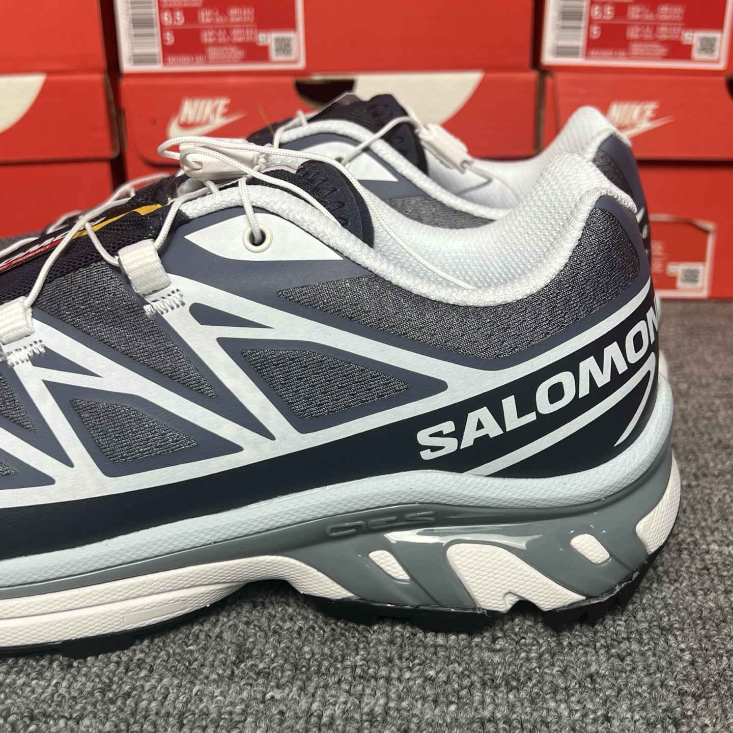 SALOMON XT-6  萨洛蒙  低筒 减震防滑 户外 跑步鞋 运动鞋 登山 男鞋 女鞋  波鞋 （版型偏小一码）黑灰蓝 478640