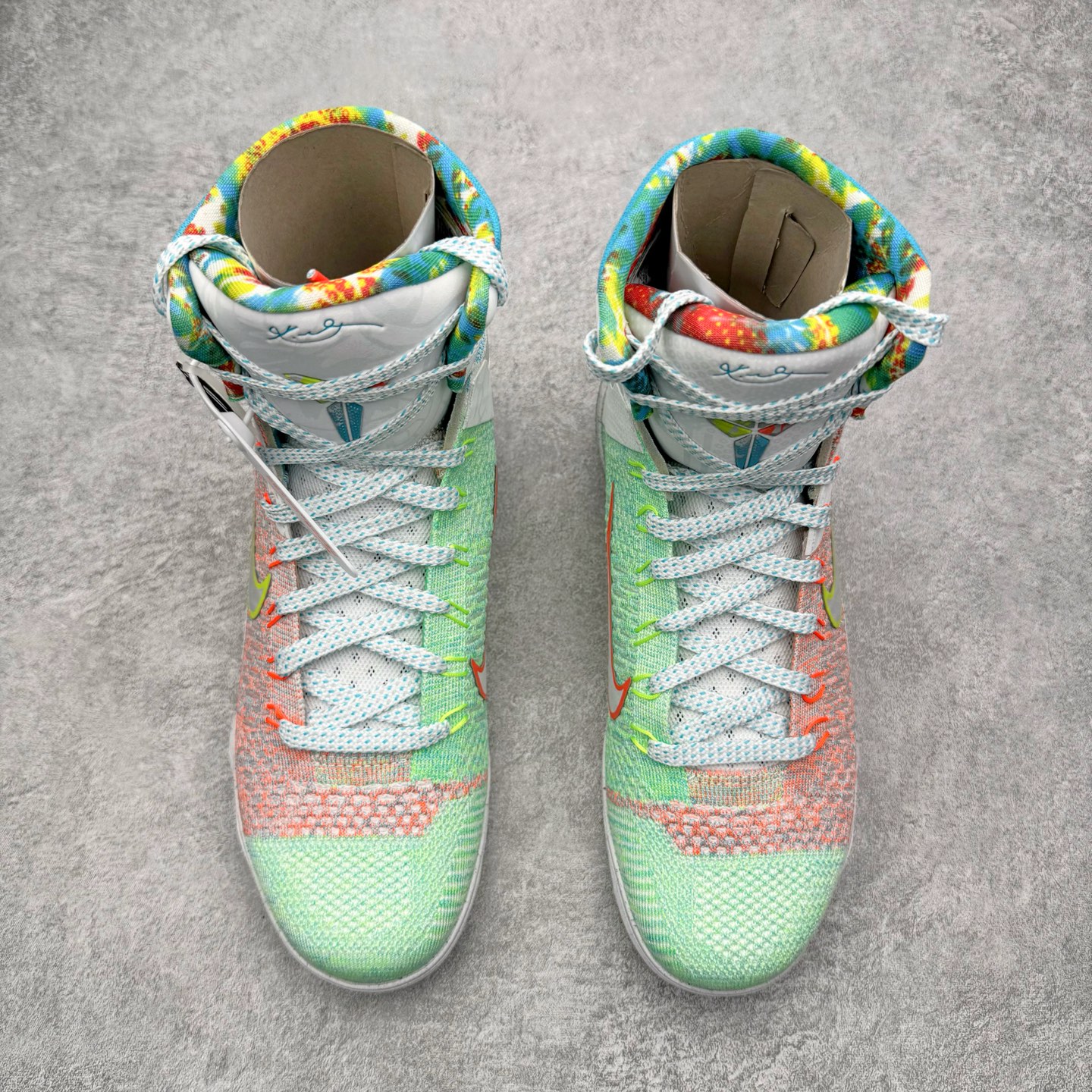 灭世MAX KOBE 9 ELITE PROTRO 科比9代精英 高筒 篮球鞋 实战鞋 球鞋 男鞋 波鞋  白绿橙 FZ7335-101