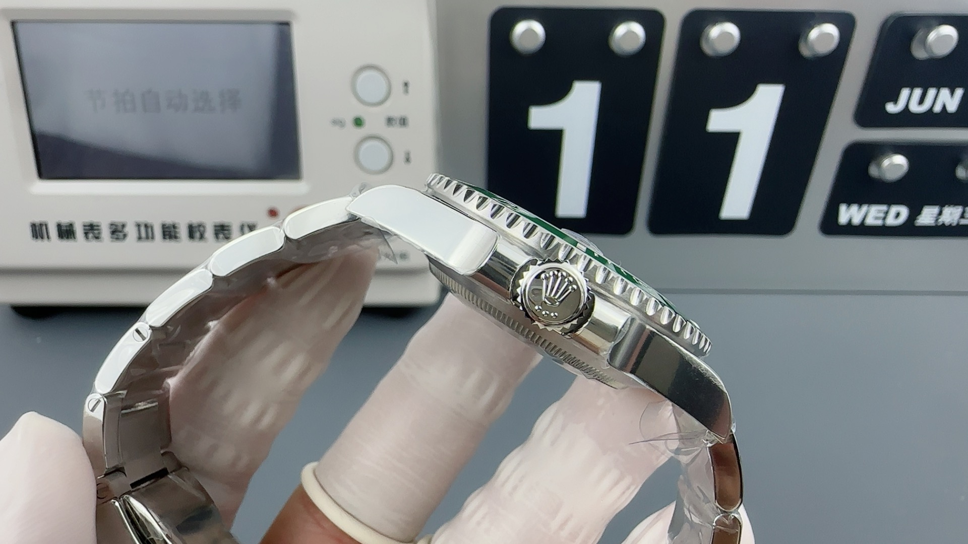 VS ROLEX  勞力士  自動機械機芯300米防水 男表瑞表40mm 蚝式鋼表殼 蚝式鋼表帶 绿水鬼 全绿盘