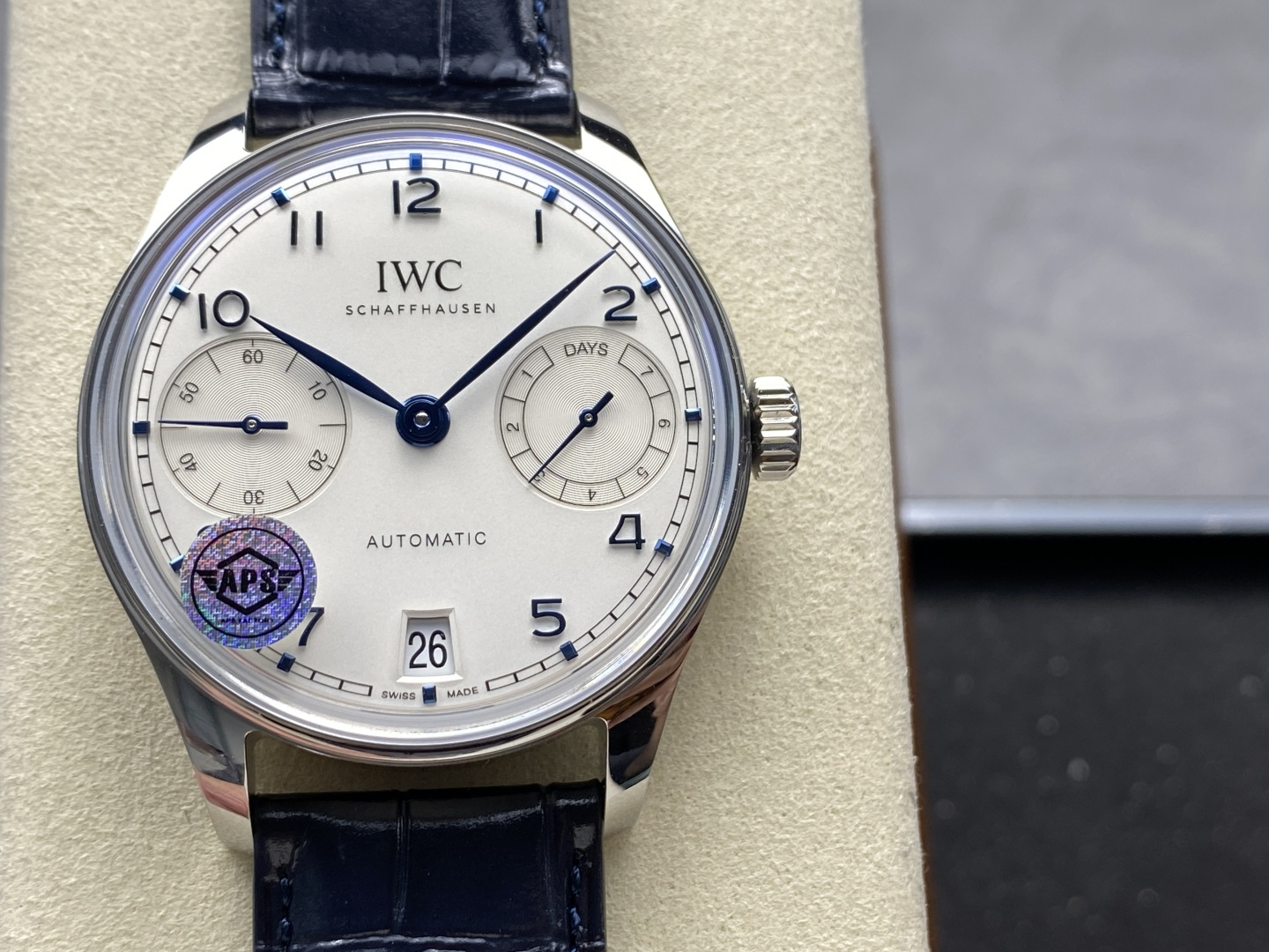  APS IWC 万国 葡萄牙系列 自动机械机芯 50米防水 银色表盘 24款 42.4 14.1 IW501702 