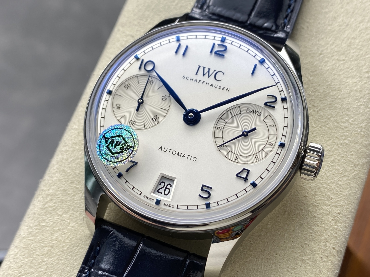  APS IWC 万国 葡萄牙系列 自动机械机芯 50米防水 银色表盘 24款 42.4 14.1 IW501702 
